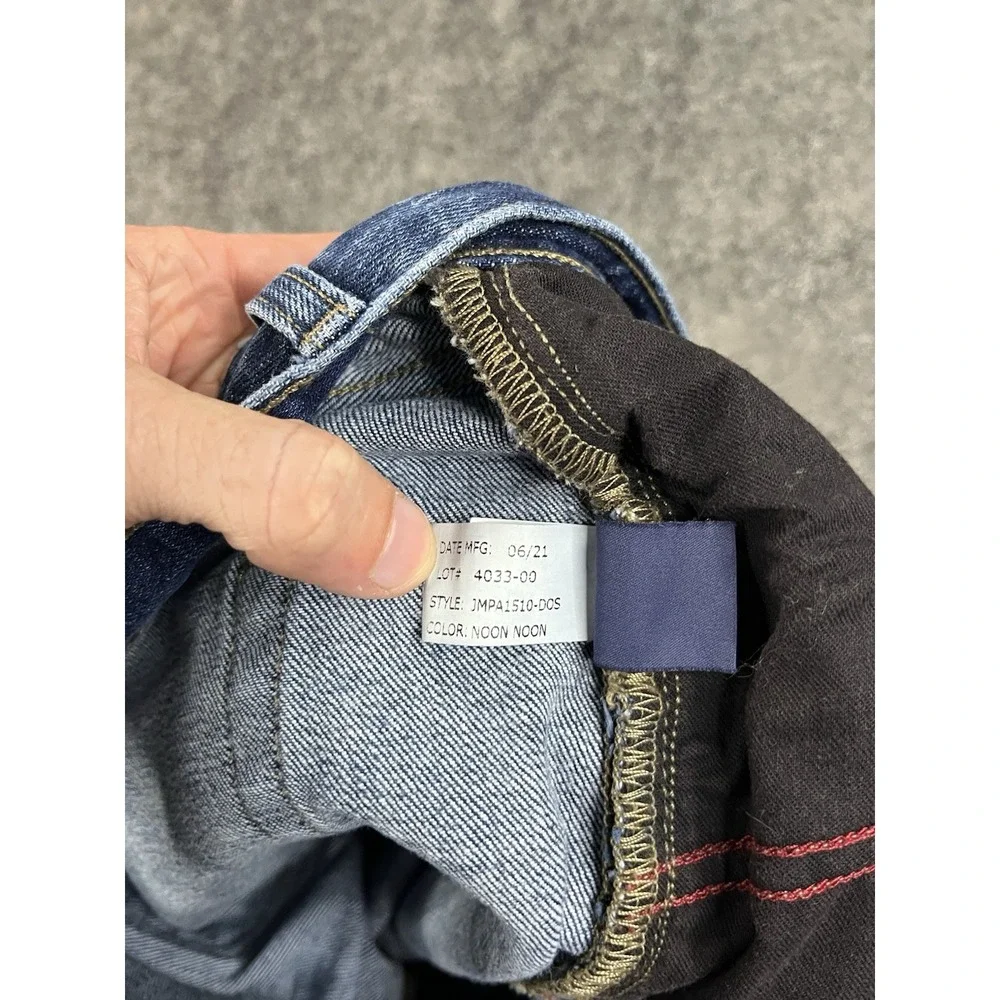 Johnnie O Dos Stretch 5-Pocket Jeans Mens 36x34 Blue Dark Wash Denim Noon EUC